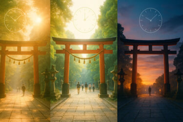 神社参拝の【ベストな時間】は？朝・昼・夕（夜）の違いと注意点をやさしく解説します